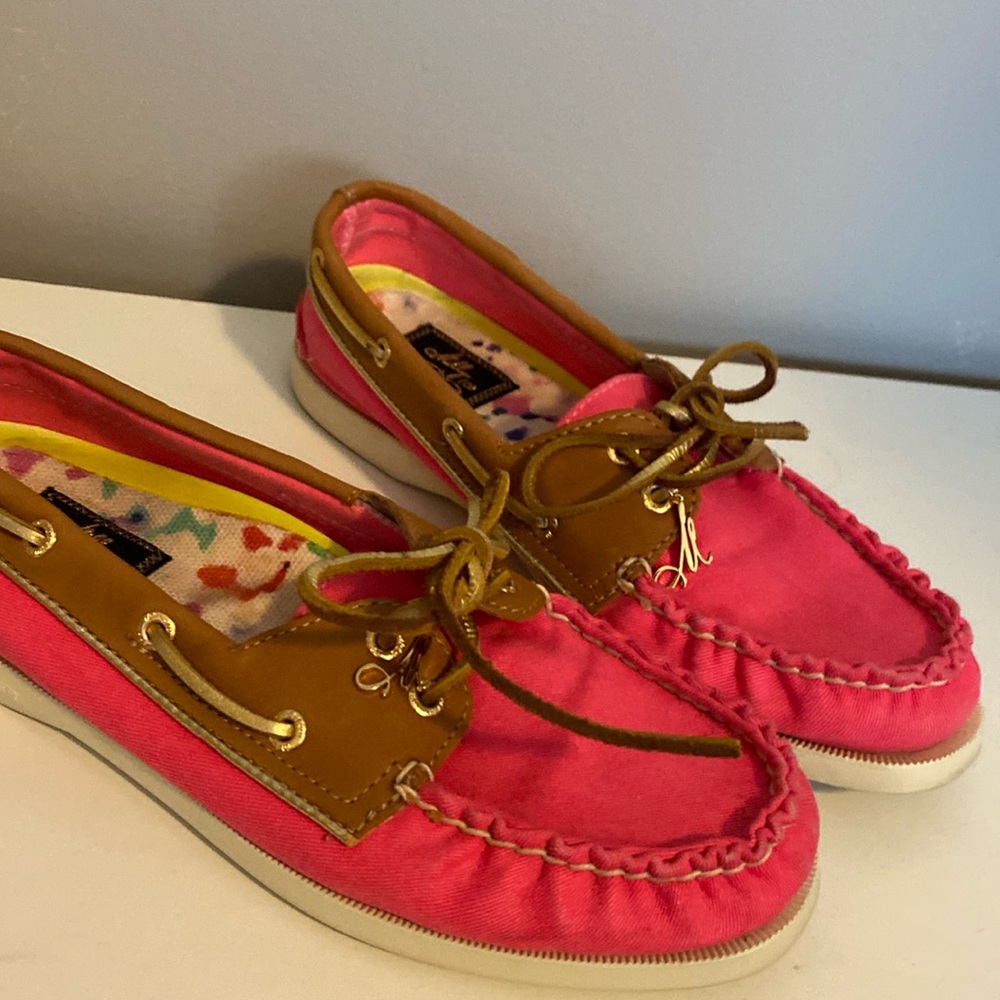 Sperry Hot Pink Loafers size 7.5